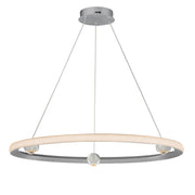 Nodes 32" LED Pendant CCT Select in Brushed Aluminum