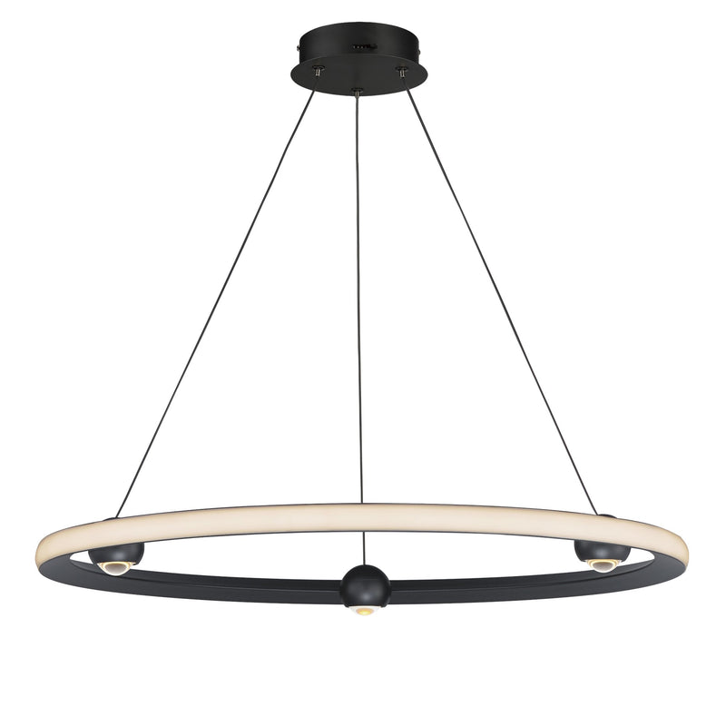 Nodes 32" LED Pendant CCT Select in Black