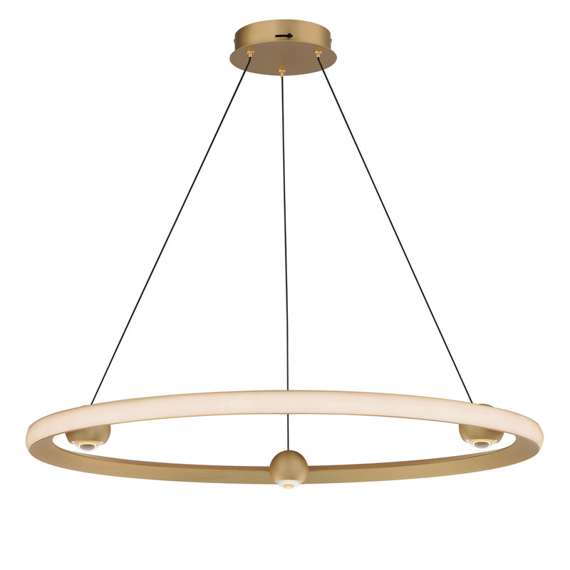 Nodes 32" LED Pendant CCT Select in Gold
