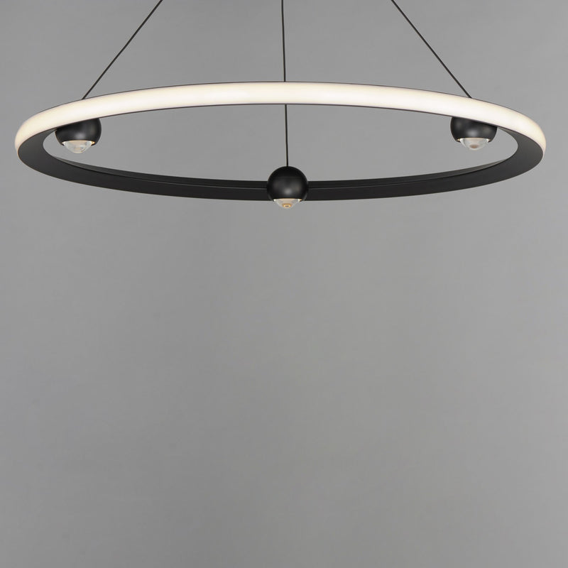 Nodes 32" LED Pendant CCT Select in Black