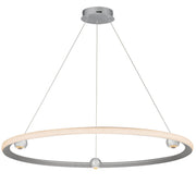 Nodes 40" LED Pendant CCT Select in Brushed Aluminum