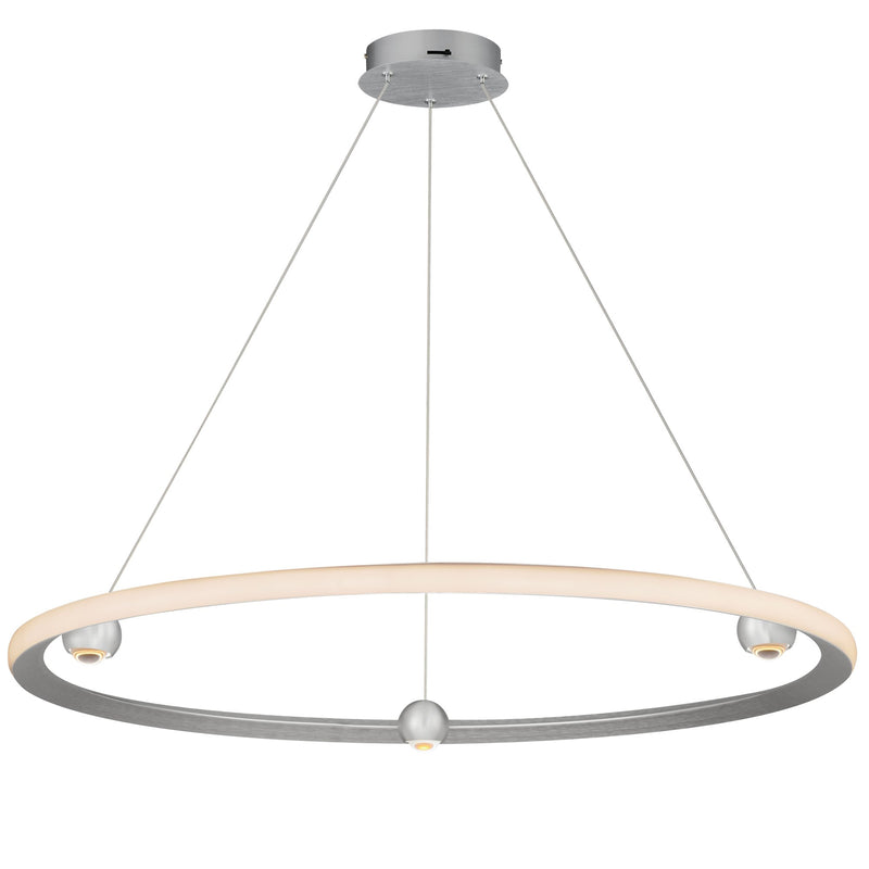 Nodes 40" LED Pendant CCT Select in Brushed Aluminum