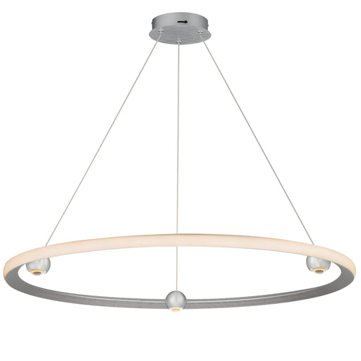 Nodes 40" LED Pendant CCT Select in Brushed Aluminum