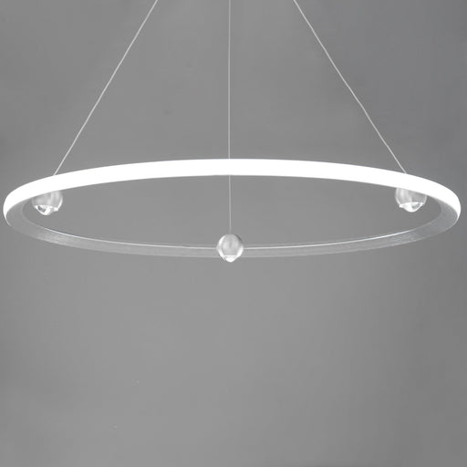 Nodes 40" LED Pendant CCT Select in Brushed Aluminum