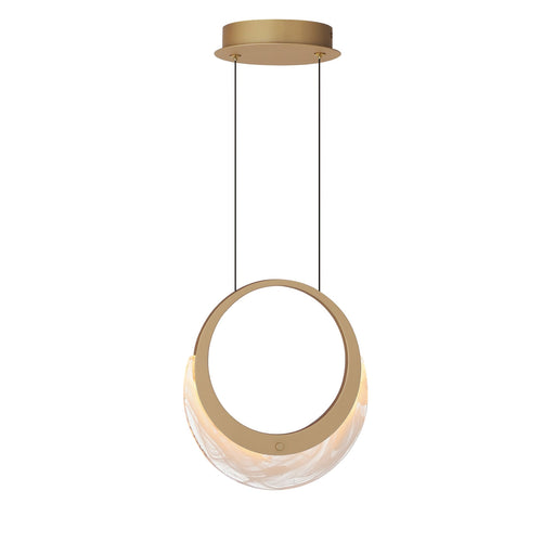 Lyra 1-Light LED Pendant in Gold