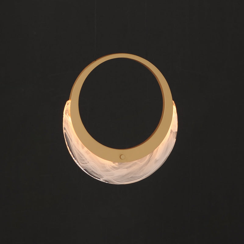 Lyra 1-Light LED Pendant in Gold
