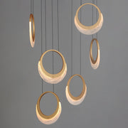 Lyra 6-Light LED Pendant in Gold