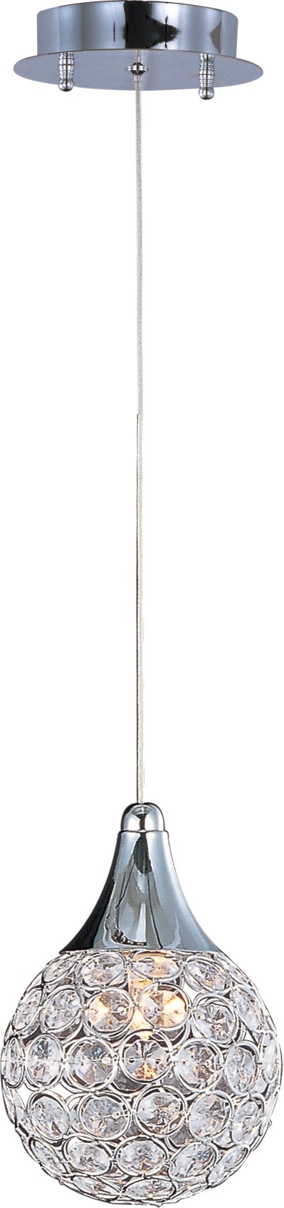 Brilliant 1-Light Pendant in Polished Chrome