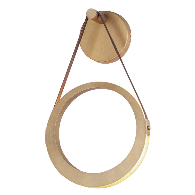 Tether 1-Light LED Wall Sconce in Natural Aged Brass