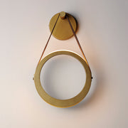 Tether 1-Light LED Wall Sconce in Natural Aged Brass