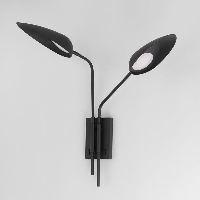 Marsh 2-Light LED Wall Sconce in Black