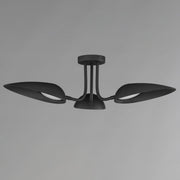 Marsh 3-Light LED Semi-Flush Mount in Black