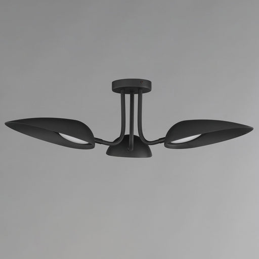Marsh 3-Light LED Semi-Flush Mount in Black