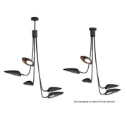 Marsh 5-Light LED Chandelier in Black