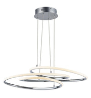 Coaster LED Pendant in Polished Chrome