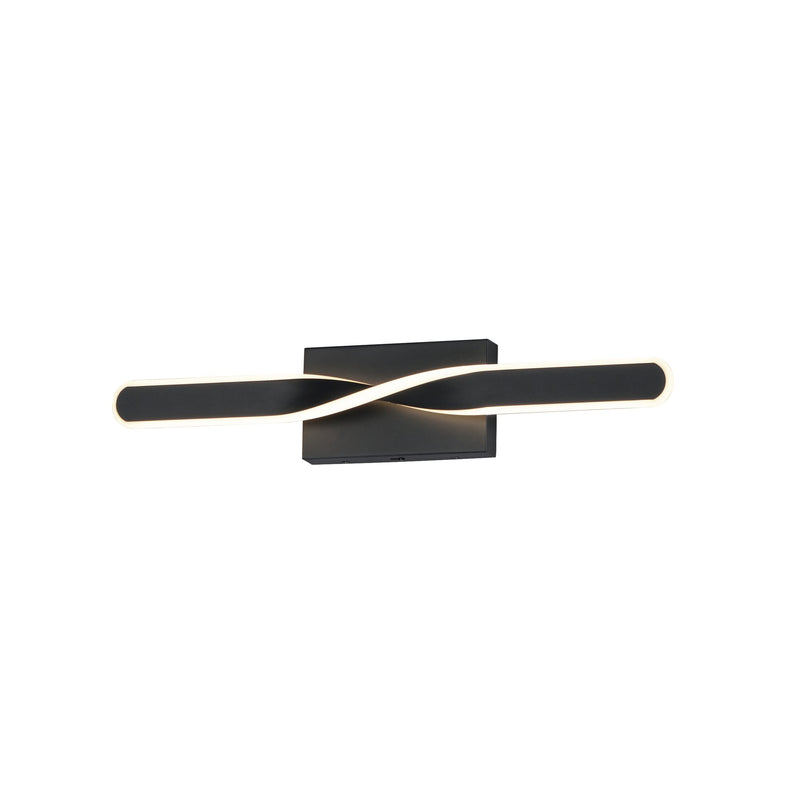Pirouette 24" LED Bath Vanity Light in Black