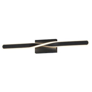 Pirouette 32" LED Bath Vanity Light in Black