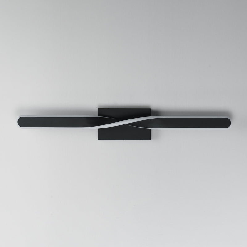 Pirouette 32" LED Bath Vanity Light in Black