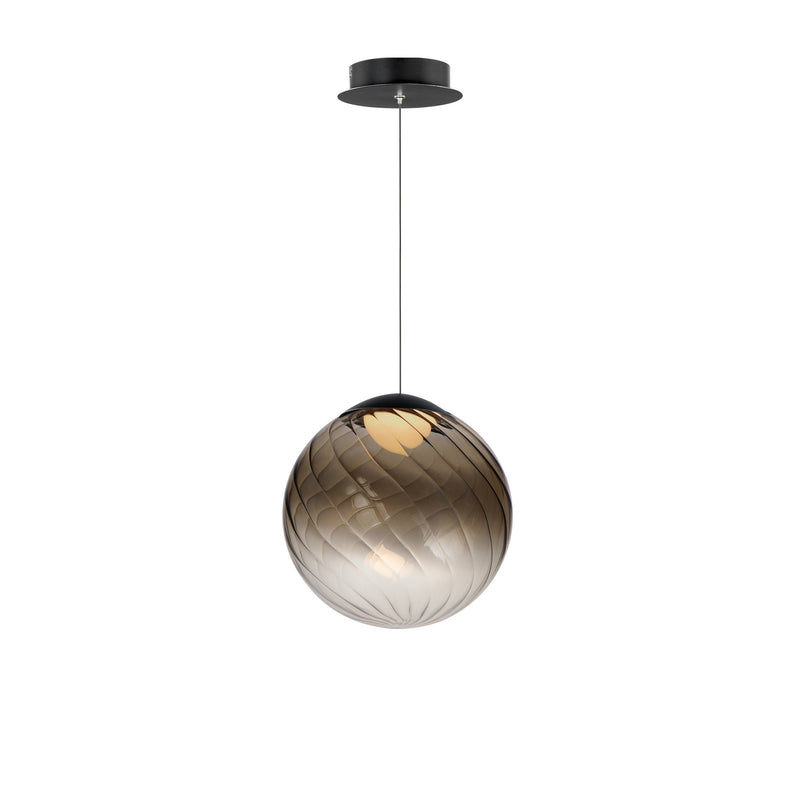 Planetary 1-Light LED Pendant in Black