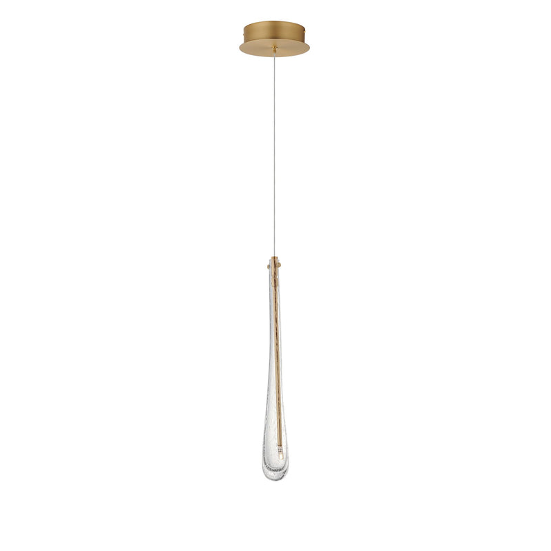 Stillo 1-Light LED Pendant in Gold