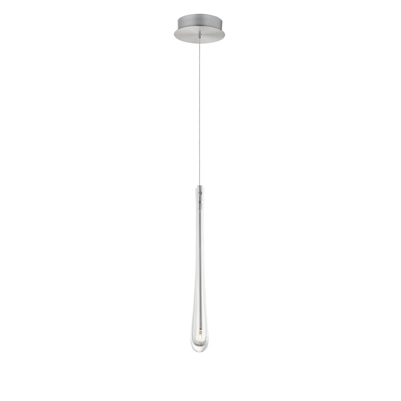 Stillo 1-Light LED Pendant in Satin Nickel