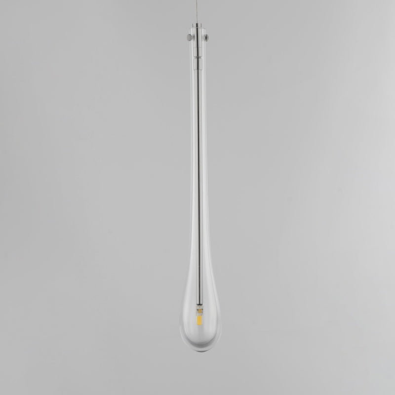 Stillo 1-Light LED Pendant in Satin Nickel