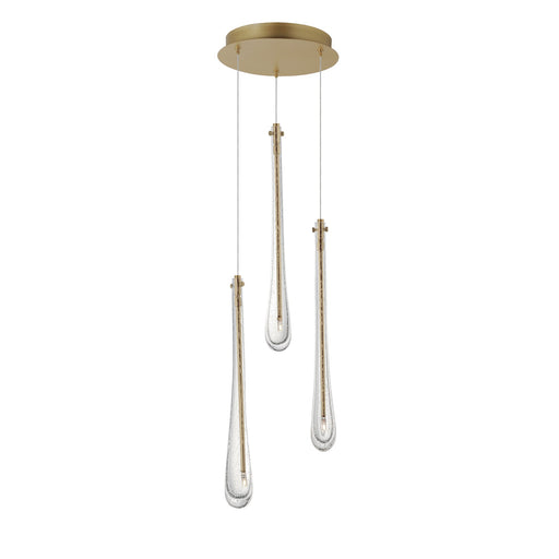Stillo 3-Light LED Pendant in Gold