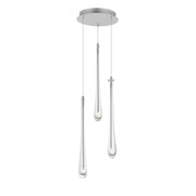 Stillo 3-Light LED Pendant in Satin Nickel