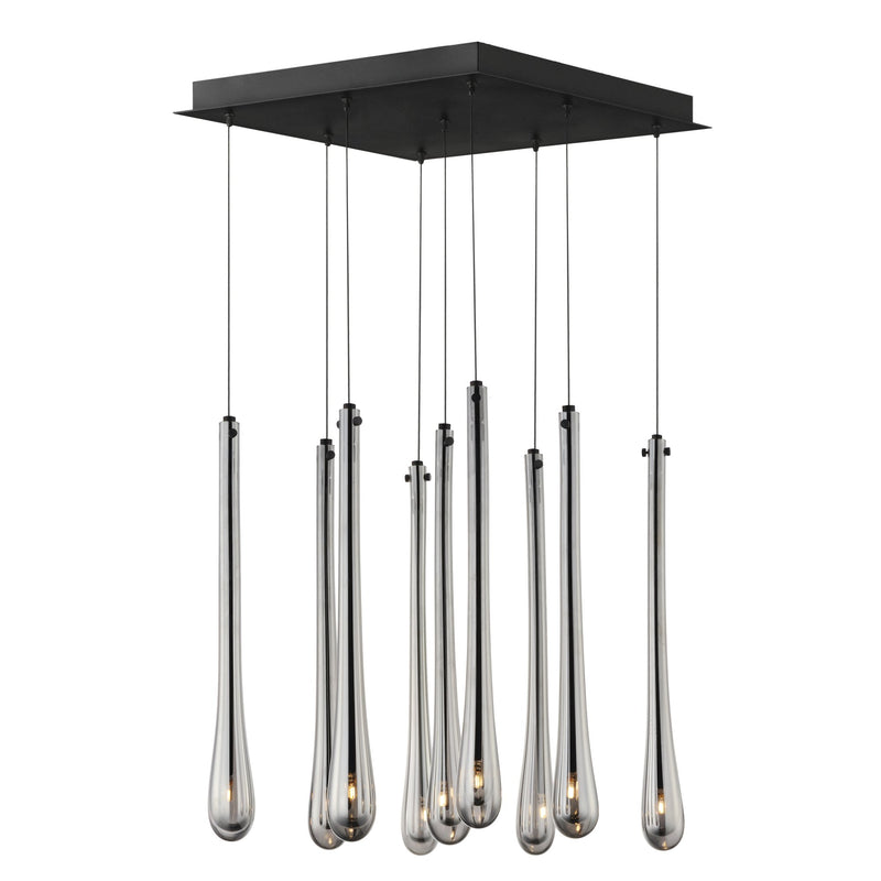 Stillo 9-Light LED Pendant in Black