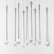 Stillo 9-Light LED Pendant in Satin Nickel