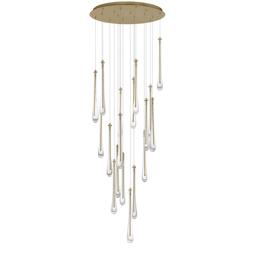 Stillo 18-Light LED Pendant in Gold