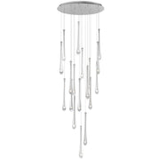 Stillo 18-Light LED Pendant in Satin Nickel