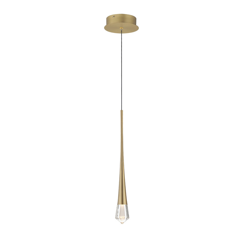Pierce 1-Light LED Pendant in Gold