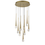 Pierce 9-Light LED Pendant in Gold