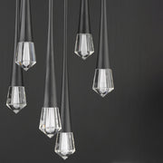 Pierce 9-Light LED Pendant in Black