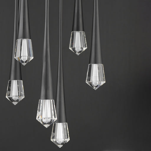 Pierce 9-Light LED Pendant in Black