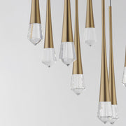 Pierce 9-Light LED Pendant in Gold