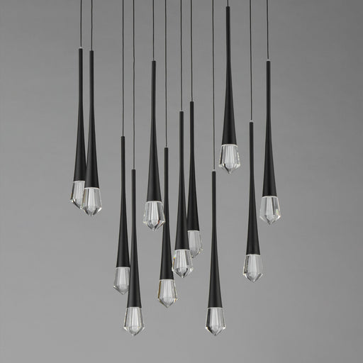 Pierce 12-Light LED Pendant in Black