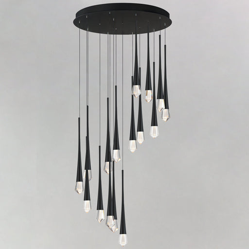 Pierce 16-Light LED Pendant in Black