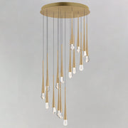 Pierce 16-Light LED Pendant in Gold