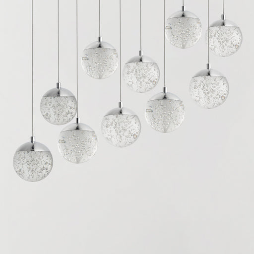 Orb II 10-Light LED Pendant in Polished Chrome