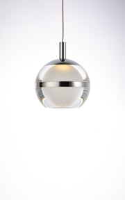 Swank 8-Light LED Pendant in Polished Chrome