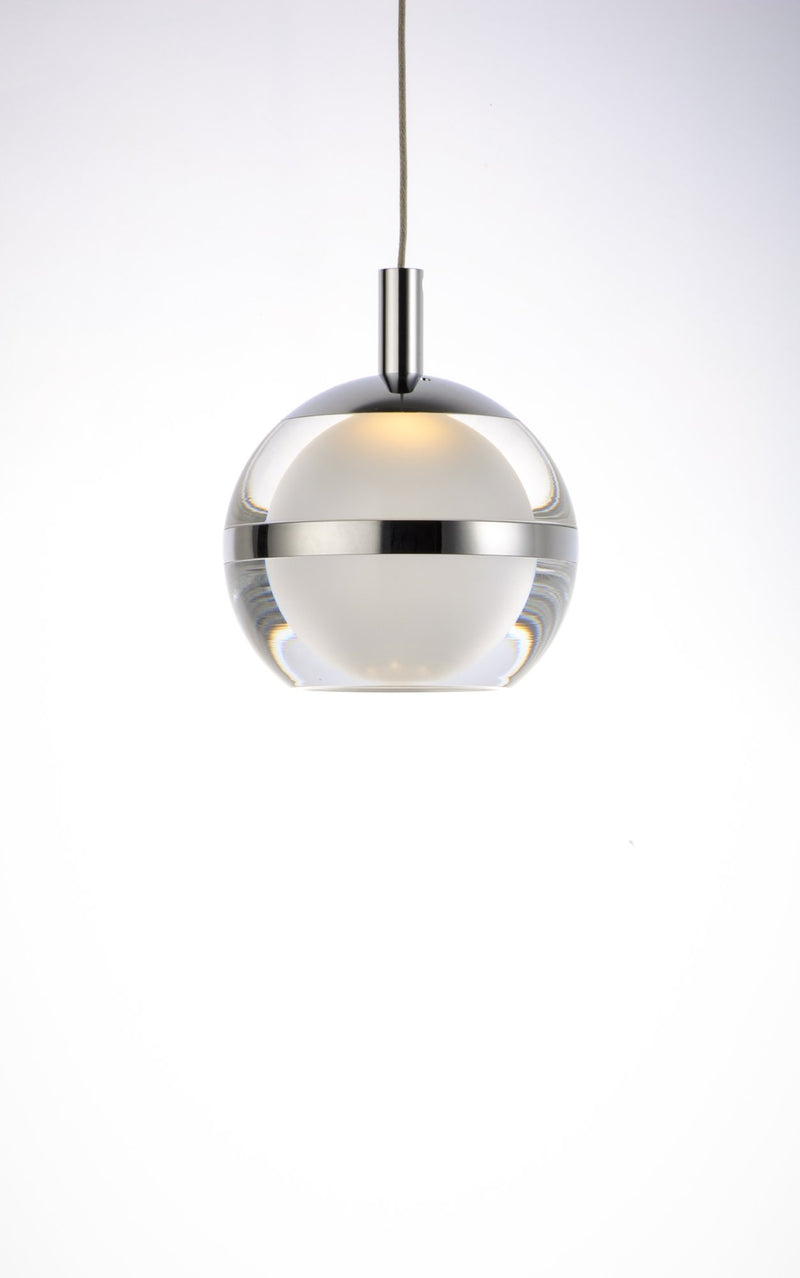 Swank 8-Light LED Pendant in Polished Chrome