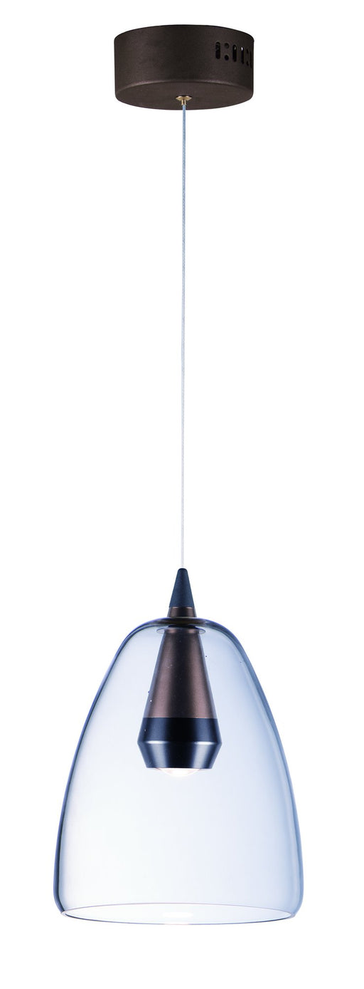 Sven LED Pendant in Black / Coffee