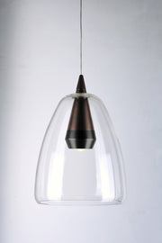 Sven LED Pendant in Black / Coffee