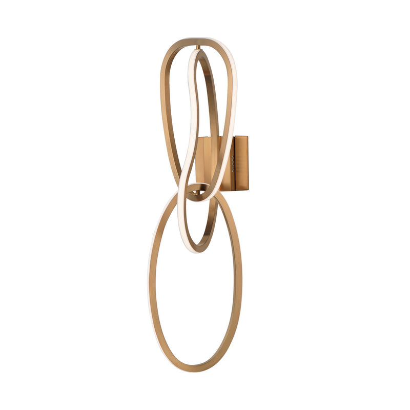 Unity 3-Light LED Wall Sconce in Brushed Champagne