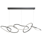 Unity 5-Light LED Pendant in Black Chrome
