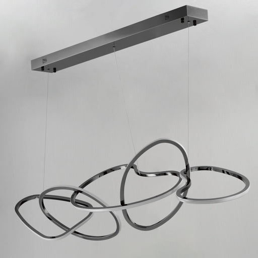 Unity 5-Light LED Pendant in Black Chrome