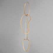 Unity Vertical LED Pendant in Brushed Champagne