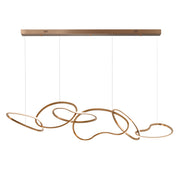 Unity 69" LED Linear Pendant in Brushed Champagne
